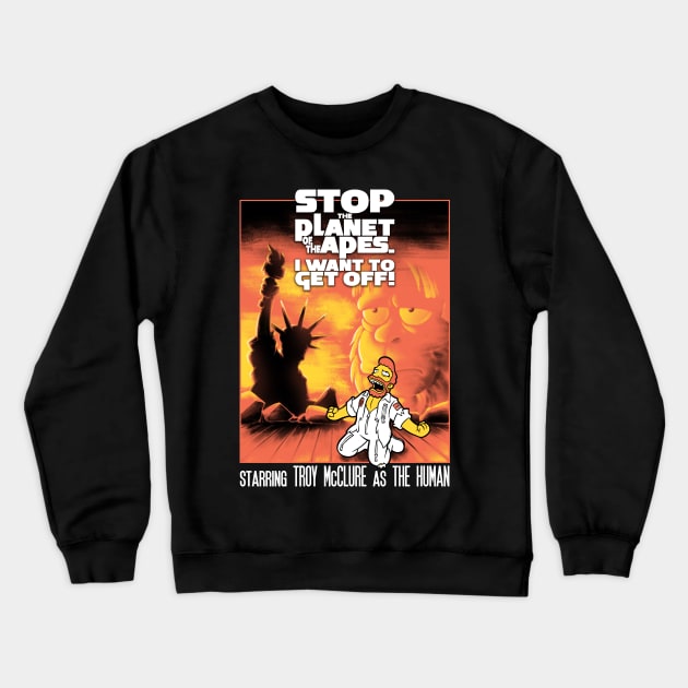 Stop the Planet...! The Musical Crewneck Sweatshirt by harebrained